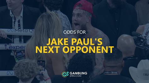 jake paul next fight odds|Jake Paul's Next Fight: Odds & Betting Pick .